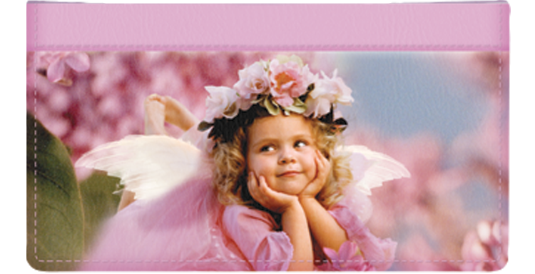 Angel Faces Checkbook Cover