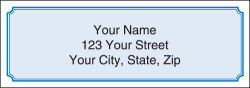 Blue Classic Address Labels - click to view product detail page