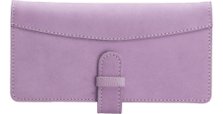 Lavender Leather Checkbook Cover