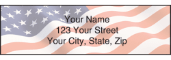 Stars & Stripes Address Labels - click to view product detail page