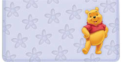Disney Winnie the Pooh Lavender Checkbook Cover 