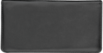 Black Leather Checkbook Cover - click to view product detail page