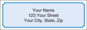 Blue Classic Address Labels - click to view product detail page