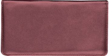 Burgundy Leather Checkbook Cover - click to view product detail page