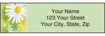 Flower Garden Address Labels - click to view product detail page