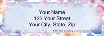 Kathy Davis Floral Address Labels