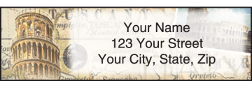 The Grand Tour Address Labels - click to view product detail page