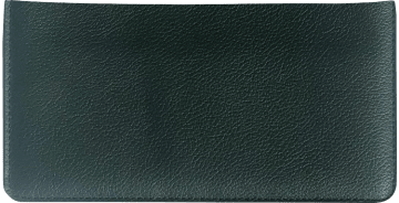 Hunter Green Leather Checkbook Cover - click to view product detail page