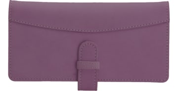 Iris Clutch Leather Checkbook Cover