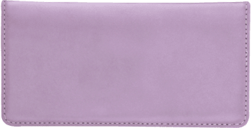 Lilac Leather Checkbook Cover