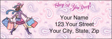 Pampered Girls Address Labels - click to view product detail page