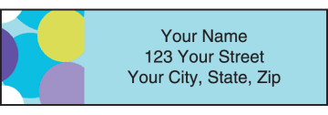 Retro Flower Groovy Address Labels