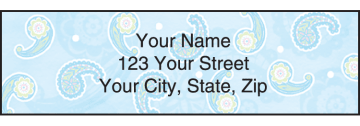 Simply Paisley Address Labels