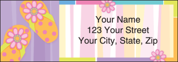 Sunny Days Beachy Address Labels - click to view product detail page