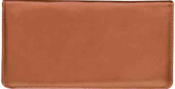 Tan Leather Checkbook Cover