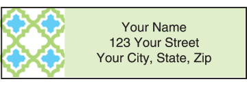 Patterned Address Labels