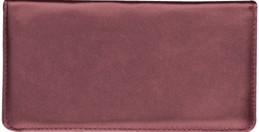 Burgundy Standard Checkbook Cover - enlarged image