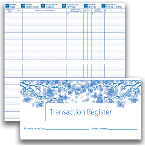 Check Register - enlarged image