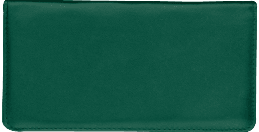 Hunter Green Checkbook Cover - enlarged image