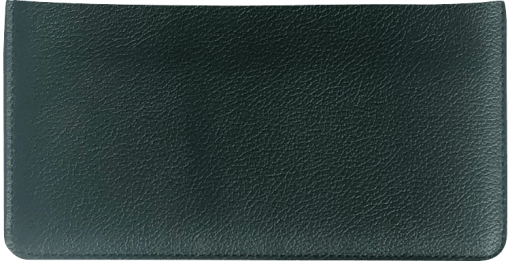 Hunter Green Checkbook Cover - enlarged image