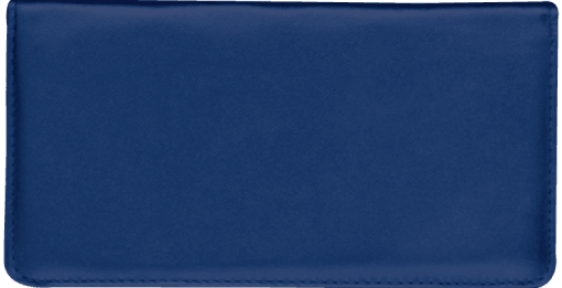 Navy Checkbook Cover - enlarged image