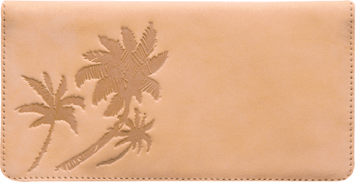 Palm Trees Checkbook Cover - enlarged image