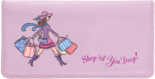 Pampered Girls™ Checkbook Cover - enlarged image