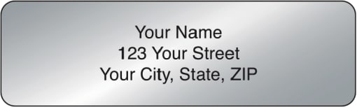 Silver Rolled Address Labels | Checks.com