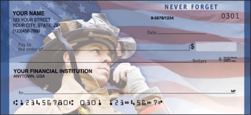 American Heroes Checks - enlarged image