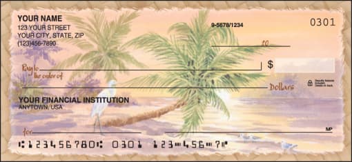Palm Trees Checks - enlarged image