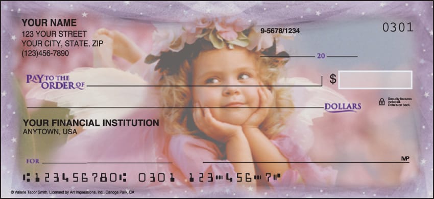 Order a Box of Angel-themed Personal Checks Online