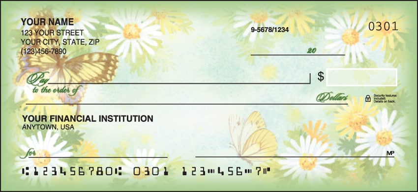 Flower Garden Checks - Order Discounted Personal Checks