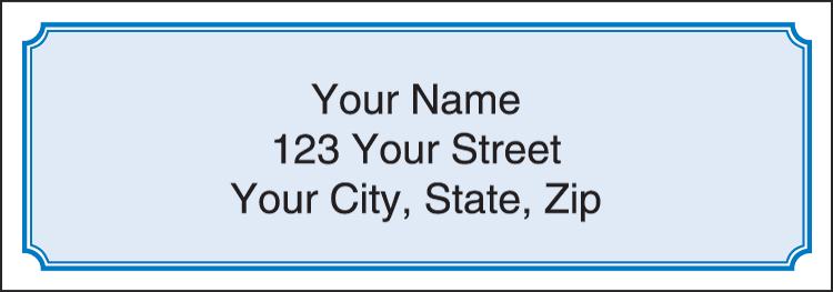 Buy Blue Classic Address Labels - Set of 210