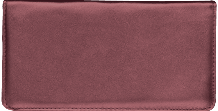 Buy Burgundy Leather Checkbook Cover, no monogram