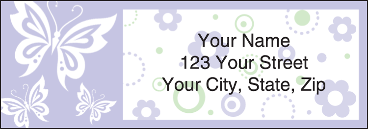 Paper Butterflies Address Labels – Set of 210