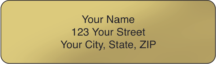 Buy Gold Rolled Address Labels Set of 250