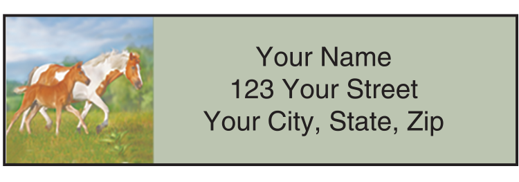 Horse Play Address Labels - Set of 210