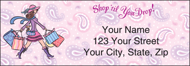 Pampered Girls Address Labels – Set of 210