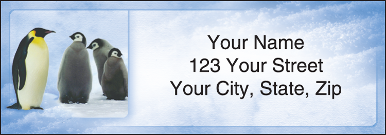 Penguin Parade Address Labels – Set of 210