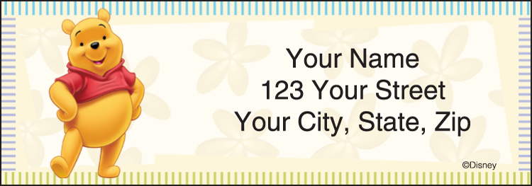 Winnie the Pooh Address Labels – Set of 210