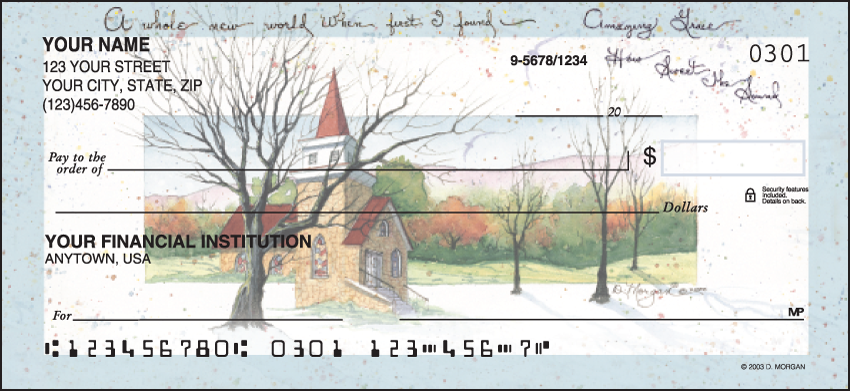 Buy Amazing Grace Religious Personal Checks - 1 Box - Duplicates