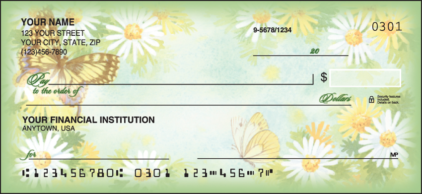 Buy Flower Garden Garden Personal Checks - 1 Box - Singles