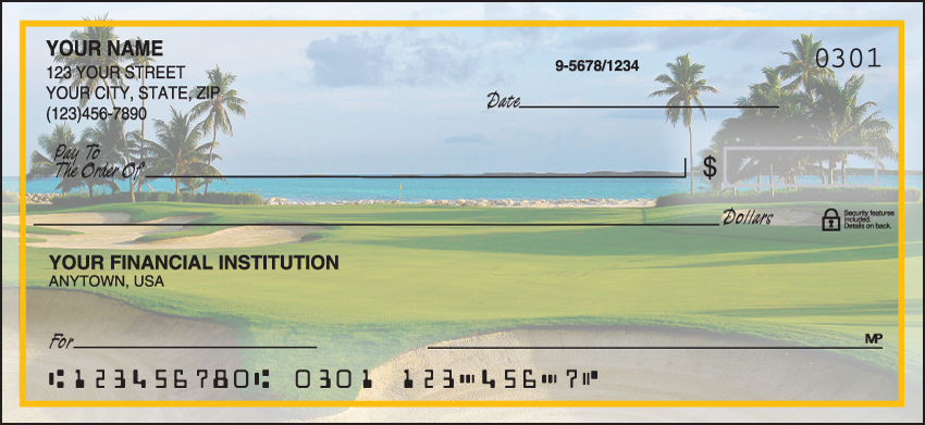 Golf Escapes Scenic Personal Checks – 1 Box – Duplicates