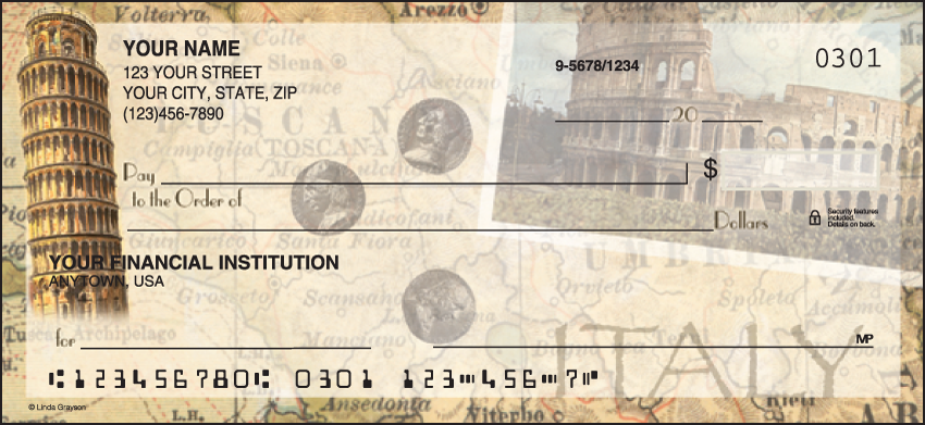 The Grand Tour Scenic Personal Checks – 1 Box – Duplicates