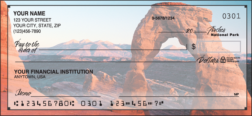 National Parks Scenic Personal Checks – 1 Box – Duplicates