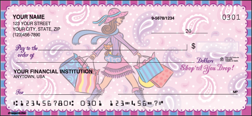 Pampered Girls Girly Personal Checks – 1 Box – Duplicates