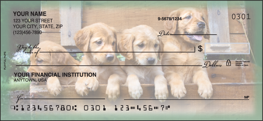 Buy Playful Pups Animal Personal Checks - 1 Box - Singles