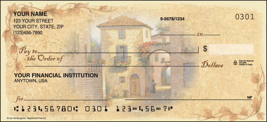 Buy Tuscany Scenic Personal Checks - 1 Box - Singles